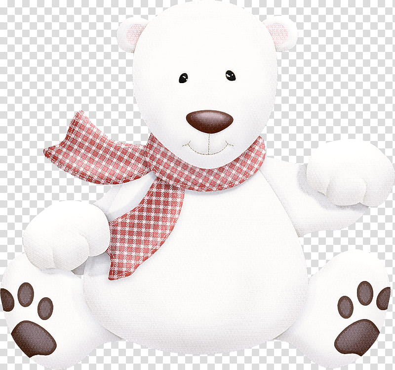 Teddy bear, Stuffed Toy, White, Pink, Plush, Animal Figure, Textile transparent background PNG clipart