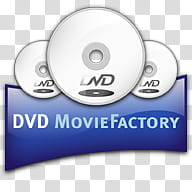 Gloss Dock Icons, Ulead_DVD_MovieFactory, DVD movie factory logo transparent background PNG clipart