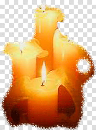 Velas Estilo Vintage, four lighted candles transparent background PNG clipart