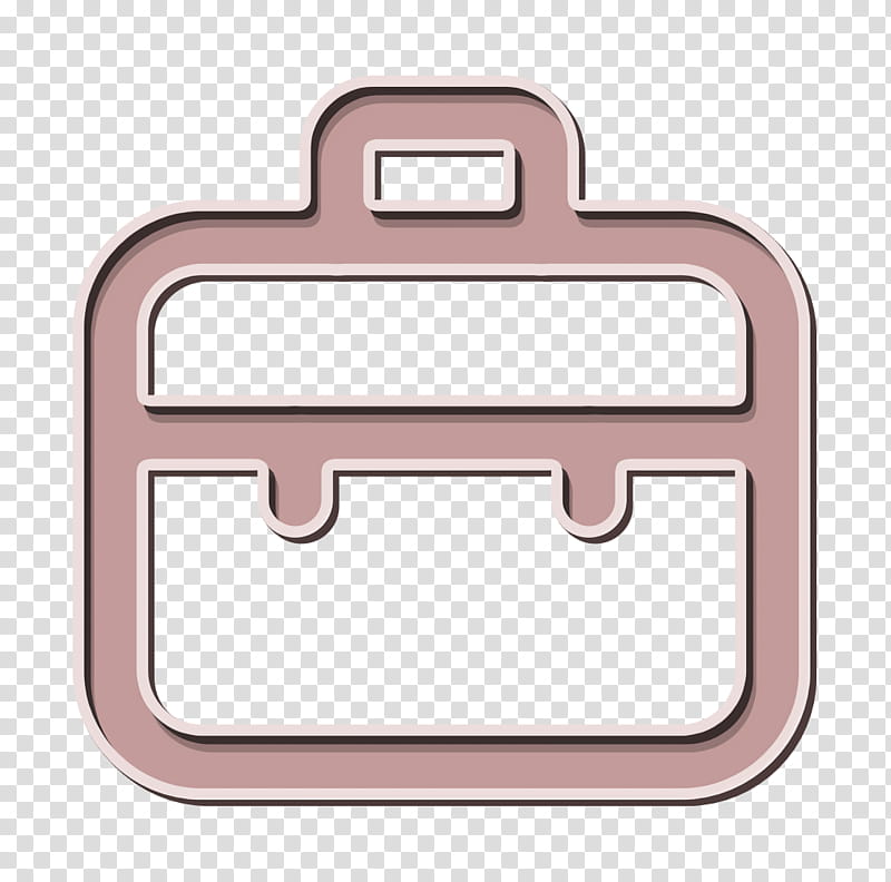 bag icon briefcase icon case icon, Luggage Icon, Suitcase Icon, Travel Icon, Work Icon, Line, Material Property, Metal transparent background PNG clipart