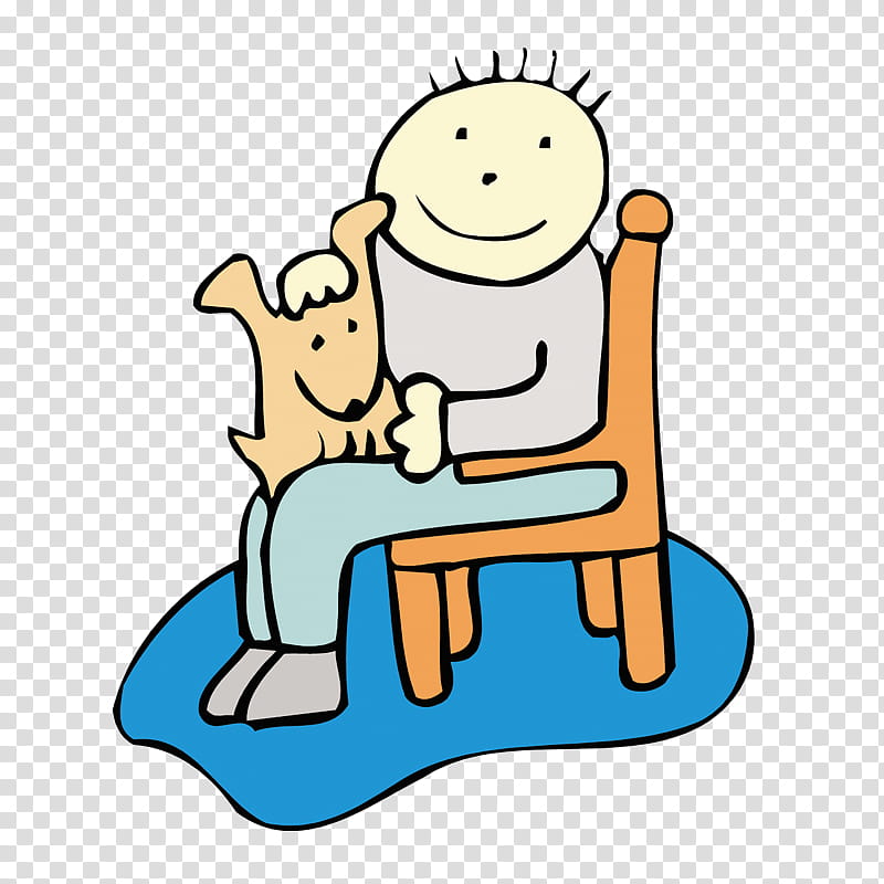 Dog Symbol, Cuteness, Cartoon, Humour, Chair, Comics, Text, Male transparent background PNG clipart