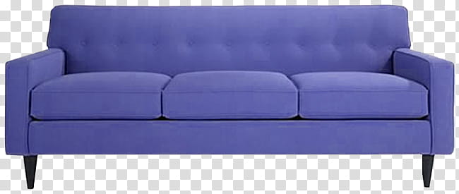 Sofa, purple -seat sofa transparent background PNG clipart