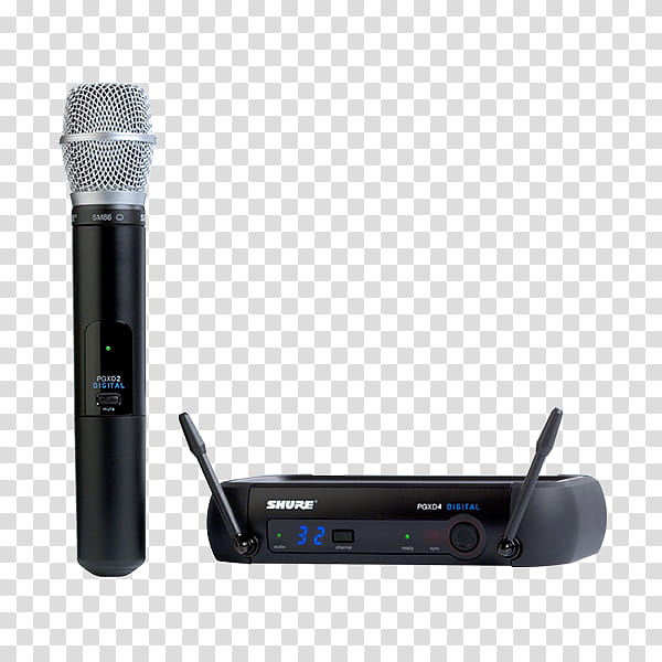 Microphone, Shure SM58, Wireless Microphone, Shure Slx2sm58, Shure Beta 58A, Shure Sm86, Shure Pgxd2pg58, Technology transparent background PNG clipart