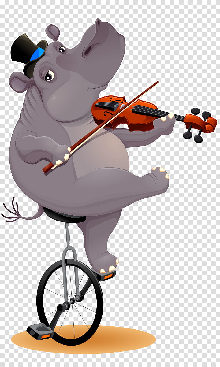 Circus, Hippopotamus, Unicycle, Cartoon, Technology transparent background PNG clipart