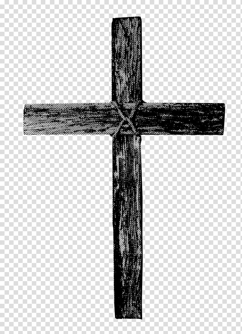Cross Symbol, Crucifix, Religious Item, Black And White transparent background PNG clipart