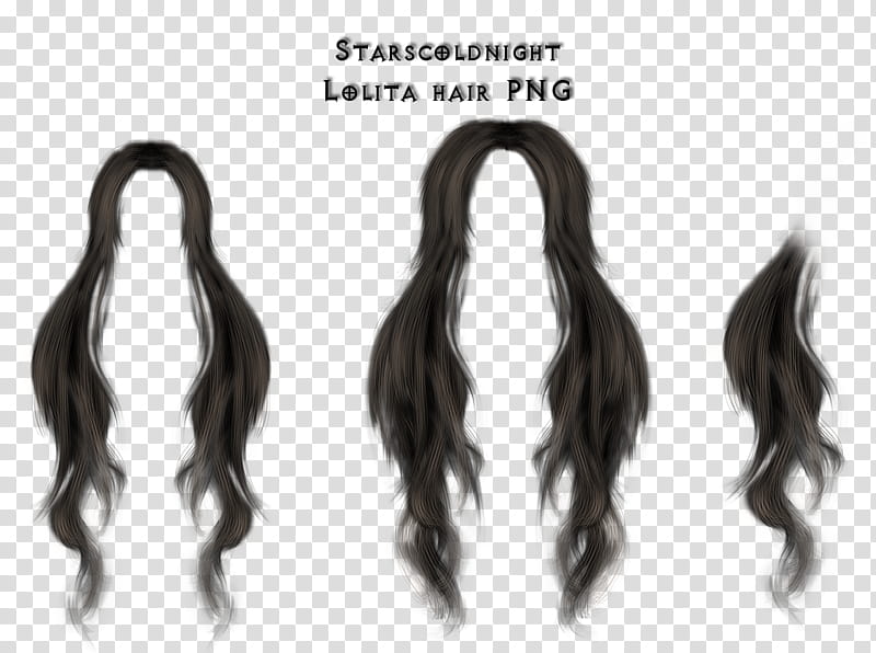 Basic Hair, black hair extension transparent background PNG