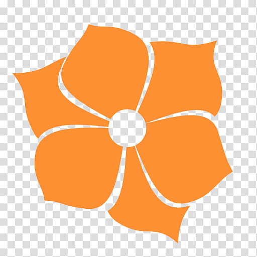 Metronome, orange flower icon transparent background PNG clipart