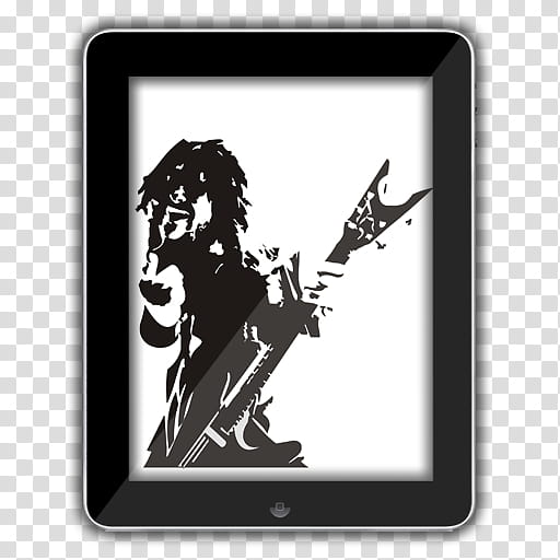 Music Icon , Pantera Dimebag iPad_Portrait_x transparent background PNG clipart