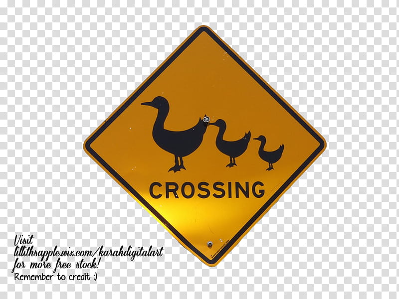 Duck Crossing, Crossing signage transparent background PNG clipart