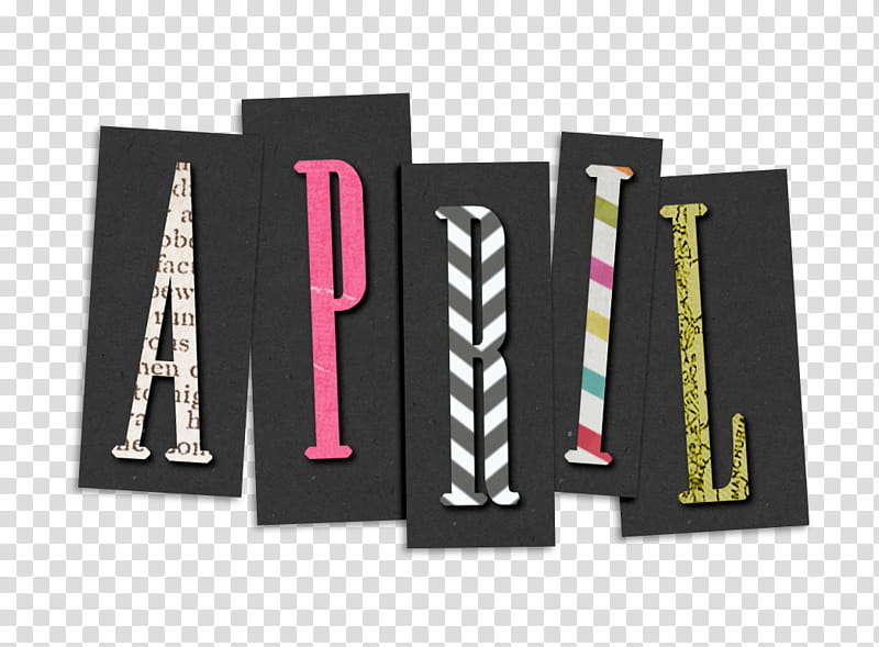 Ransom Note, April transparent background PNG clipart