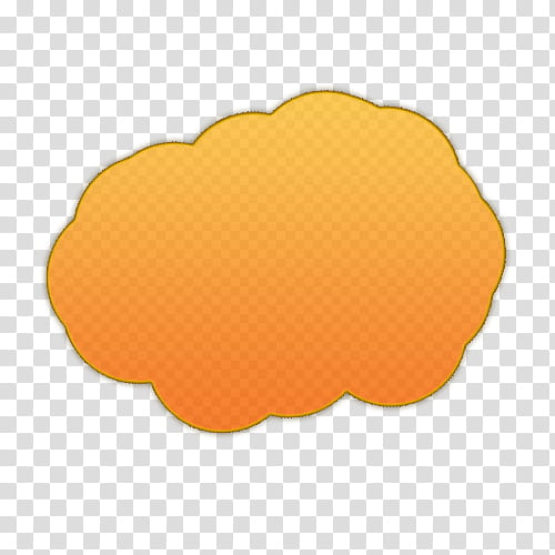 orange cloud art transparent background PNG clipart