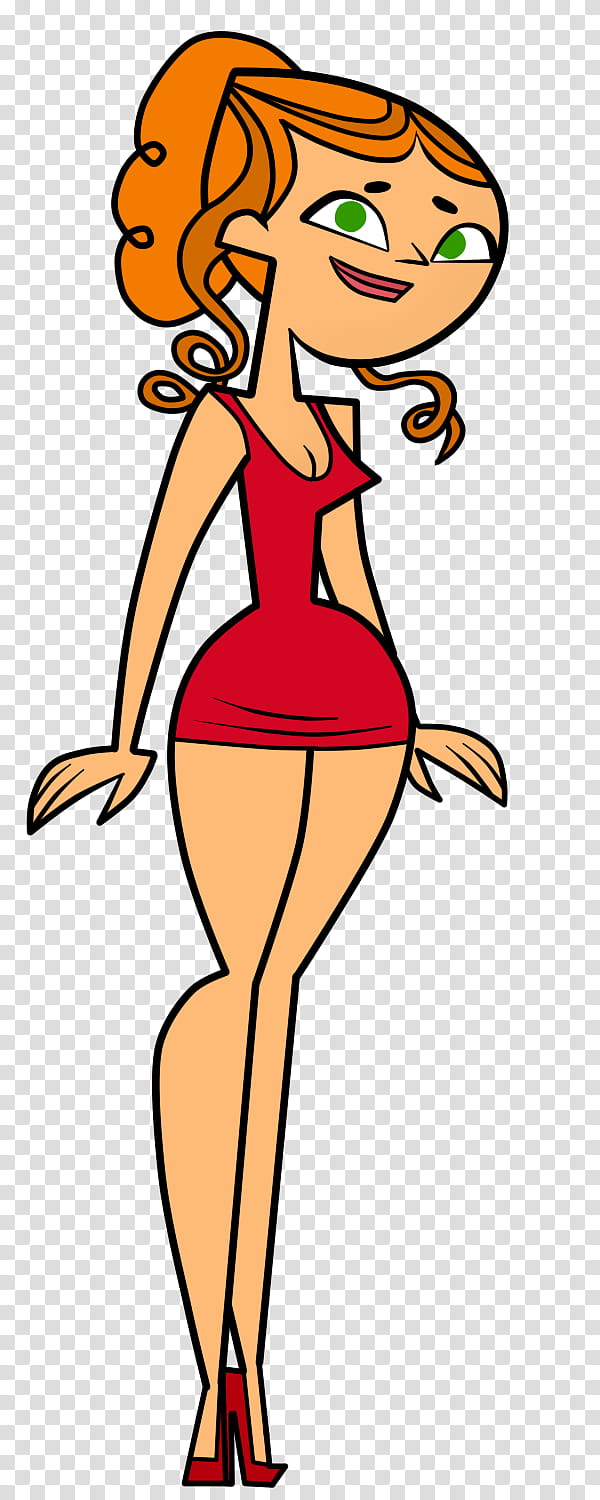Total Drama Izzy Little Red Dress transparent background PNG clipart