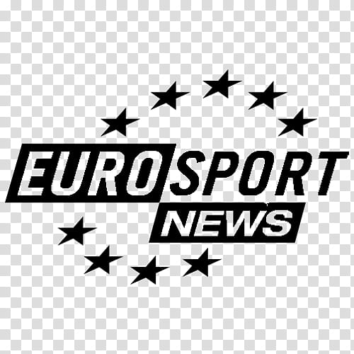 TV Channel icons , eurosport_news_black, Euro Sport News text illustration transparent background PNG clipart