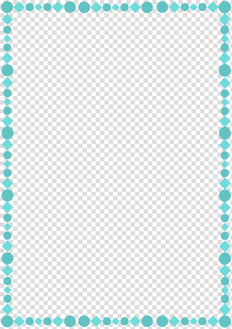 A Teal Page Border transparent background PNG clipart