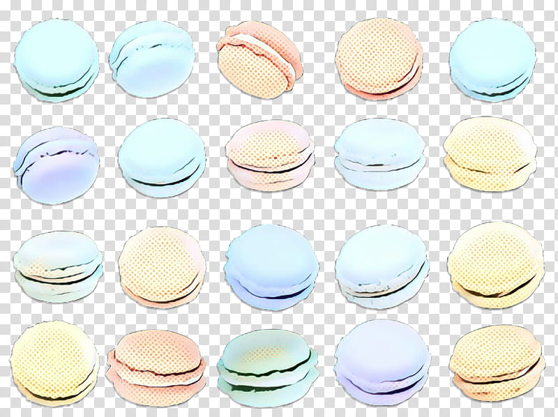 macaroon circle, Pop Art, Retro, Vintage transparent background PNG clipart