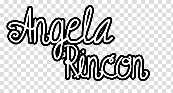 Angela Rincon texto transparent background PNG clipart
