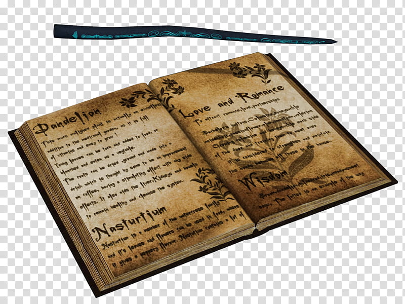 Spell Book And Wand transparent background PNG clipart