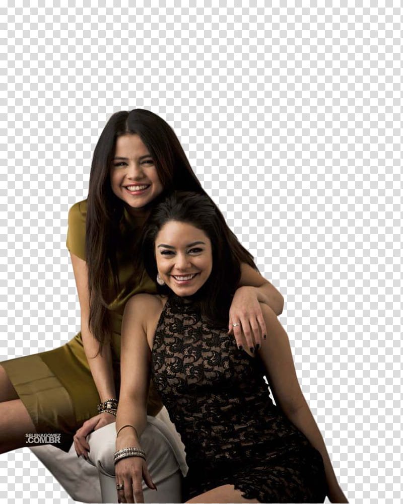 Vanessa Hudgens and Selena Gomez transparent background PNG clipart