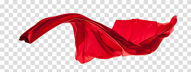 Fabric, red silk scarf transparent background PNG clipart