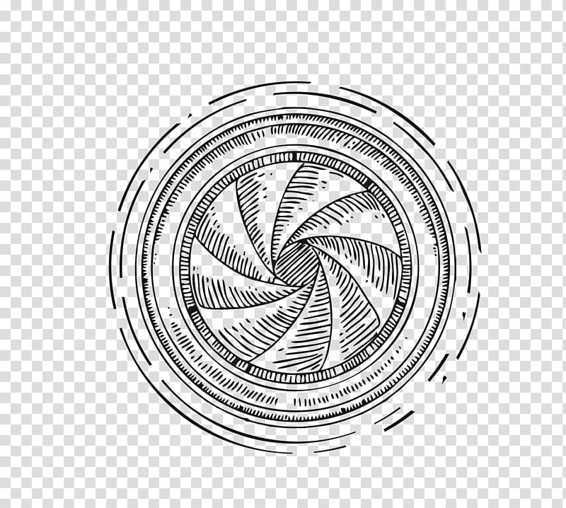 Camera Lens Logo, Drawing, Shutter, Aperture, Black And White
, Circle, Line Art, Symbol transparent background PNG clipart
