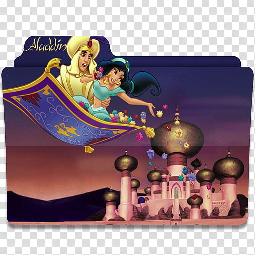 Disney Movies Icon Folder Pack, Aladdin transparent background PNG clipart