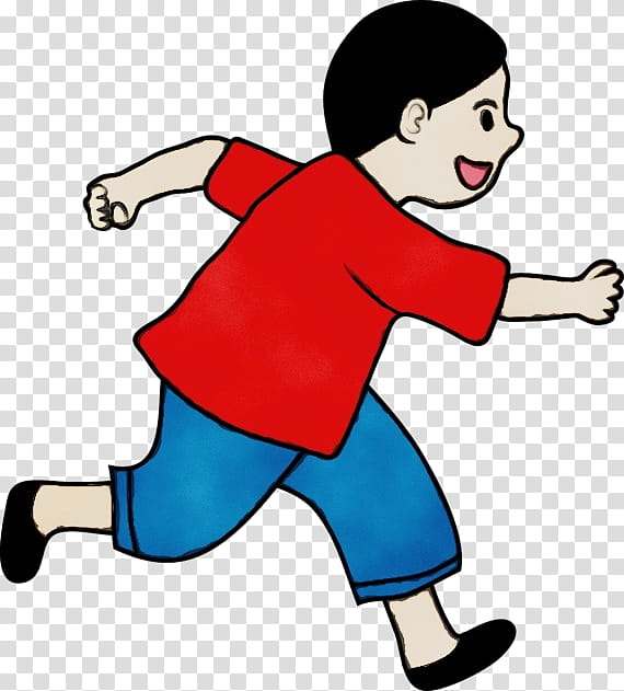 Watercolor, Paint, Wet Ink, Child, Running, Boy, Silhouette, Athletics transparent background PNG clipart