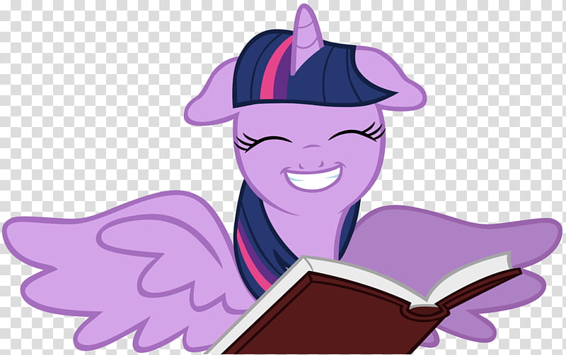 Happy Twilight Sparkle with book, purple unicorn art transparent background PNG clipart