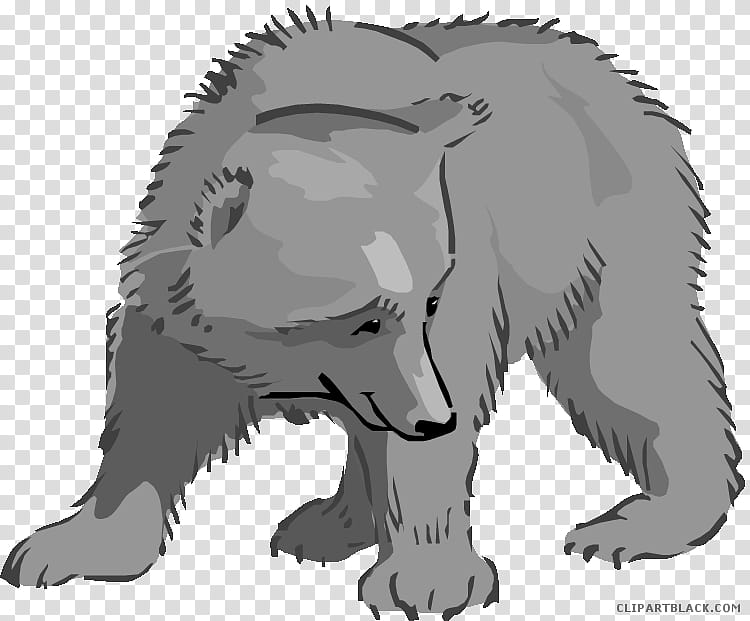 Polar Bear, Bear Cub, Drawing, Head, Wildlife, Black And White
, Snout, Tail transparent background PNG clipart