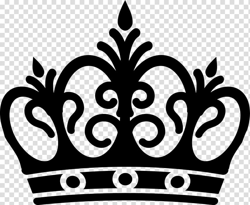 Crown Drawing, Queen Regnant, Black, Leaf, Plant, Blackandwhite transparent background PNG clipart