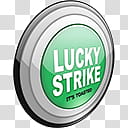 Lucky Strike Dock Icons, P MentholLights x transparent background PNG clipart