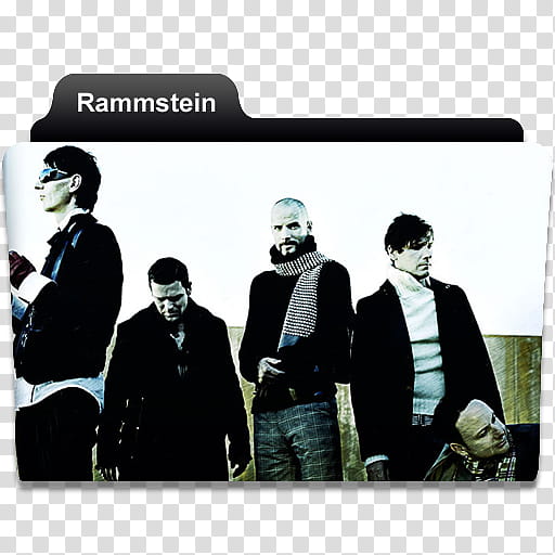 Music Big , Rammstein boy band folder icon transparent background PNG clipart