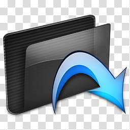 Aqueous, Folder Drop Blue icon transparent background PNG clipart