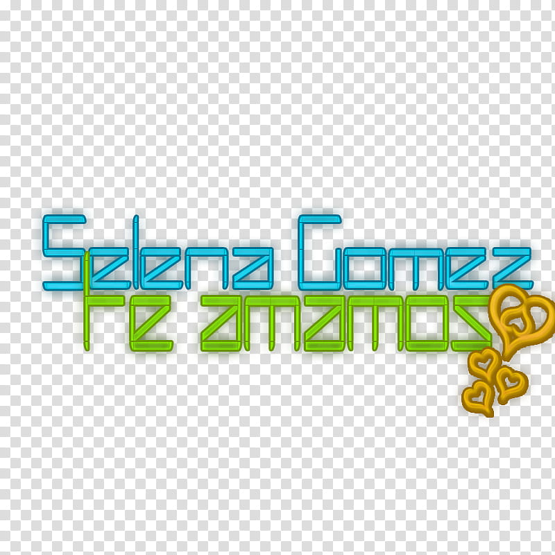 Selena Gomez Te Amamos texto transparent background PNG clipart