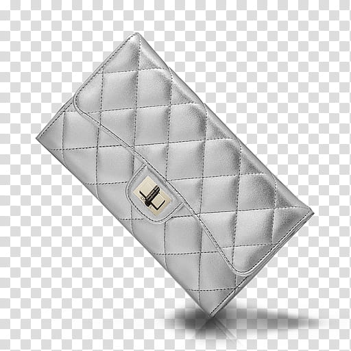 CHANEL ICON PACK, SILVER PURSE transparent background PNG clipart