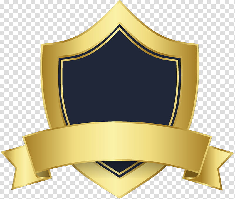 Cartoon Gold Medal, Trophy, Yellow, Emblem, Shield, Symbol, Logo, Badge transparent background PNG clipart