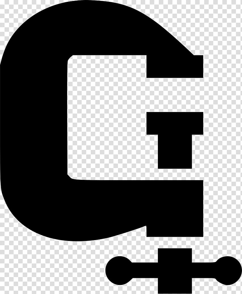 Cclamp Line, cdr, Logo, Blackandwhite, Symbol transparent background PNG clipart