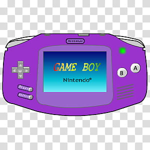 Ultimate Console Sykons, Gameboy Advance (purple) icon transparent background PNG clipart