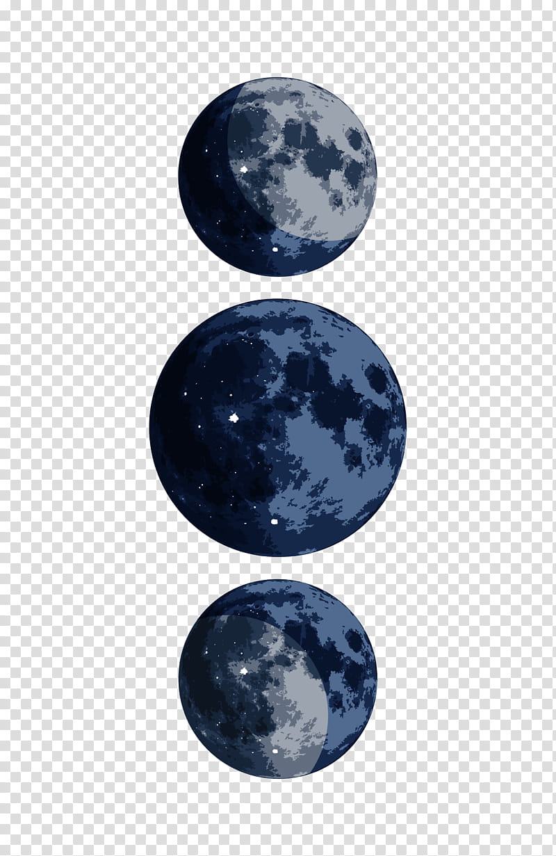 Moon Logo, Full Moon, Earth, Lunar Phase, M02j71, Blue, Cobalt Blue, Sphere transparent background PNG clipart