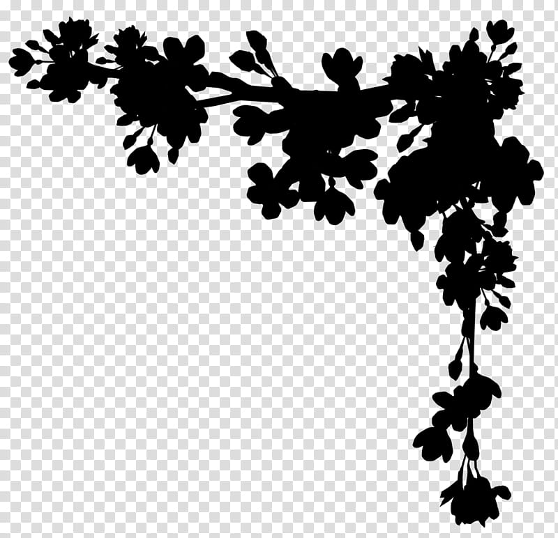 Grape Leaf, Silhouette, Line, Flower, Black M, Branch, Plant, Blackandwhite transparent background PNG clipart