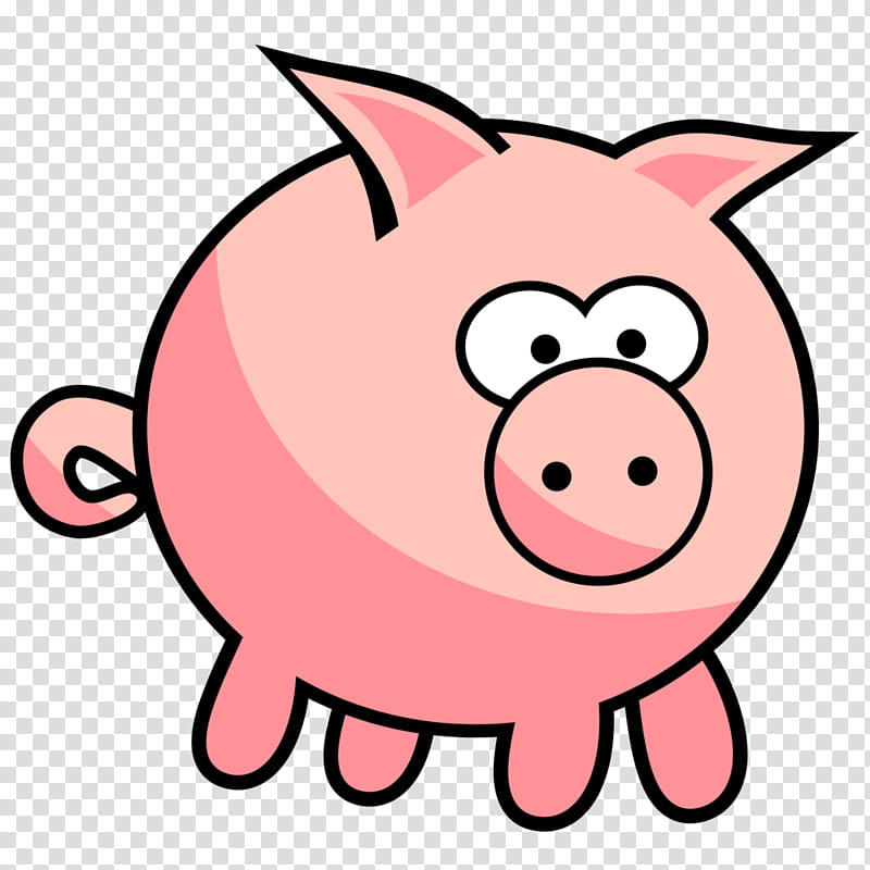 Pig, Piglet, Cartoon, Silhouette, Snout, Pink, Facial Expression, Nose transparent background PNG clipart