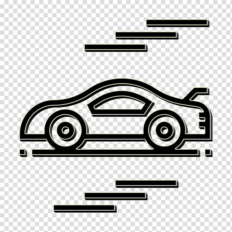 Car icon Racing icon Sport icon, Vehicle, Line, Line Art, Coloring Book, Logo transparent background PNG clipart