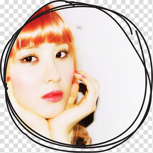 Seohyun IGAB Circle Lines Folder Icon , Seohyun , woman portrait transparent background PNG clipart