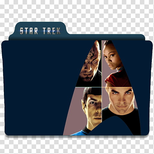 Star Trek Kelvin Timeline Movie Folder Icons, star trek v, Star Trek movie folder transparent background PNG clipart