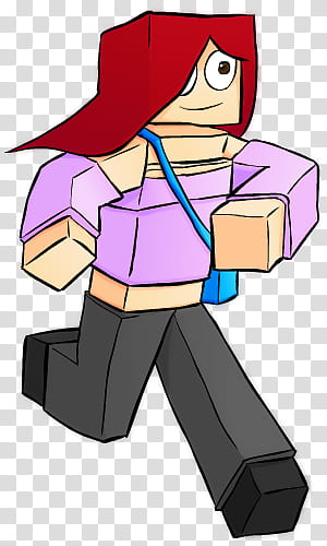 Izzymaniak Minecraft Red Haired Character Transparent Background - roblox minecraft character wikia png 800x1203px roblox action