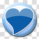Powder Blue, heart logo transparent background PNG clipart