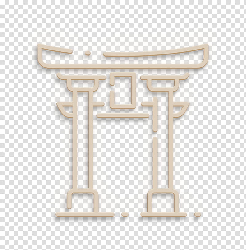 gate icon japan icon landmark icon, Temple Icon, Torii Icon, Travel Icon, Furniture, Table, Logo transparent background PNG clipart