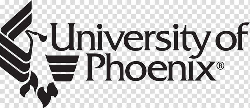 Phoenix Logo, University Of Phoenix, Student, College, Virtual Campus, Public Administration, Black, Text, Black And White transparent background PNG clipart