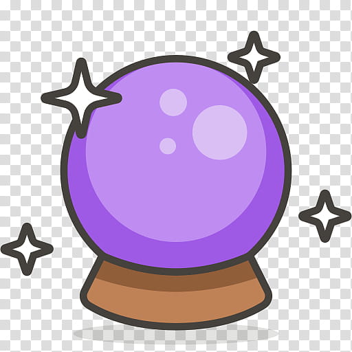 Emoji, Crystal Ball, Magic 8ball, Snowball, Pictogram, Purple, Symbol transparent background PNG clipart