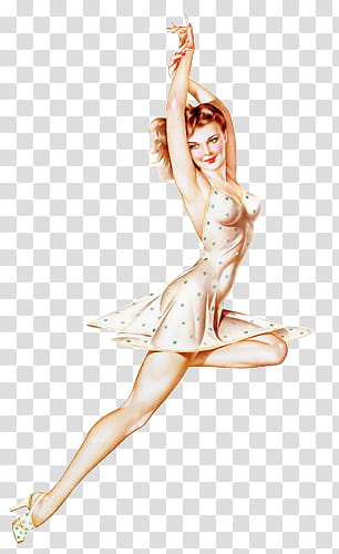  pin up girls , woman in beige mini dress transparent background PNG clipart