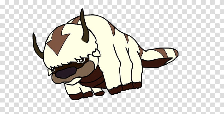 Appa, Coloured but not shaded transparent background PNG clipart